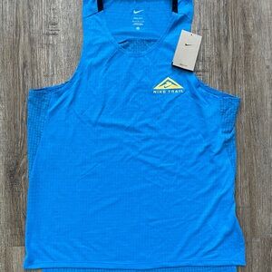 Nike Trail Running Tank Top Blue Men’s Sz Medium FJ5336-435